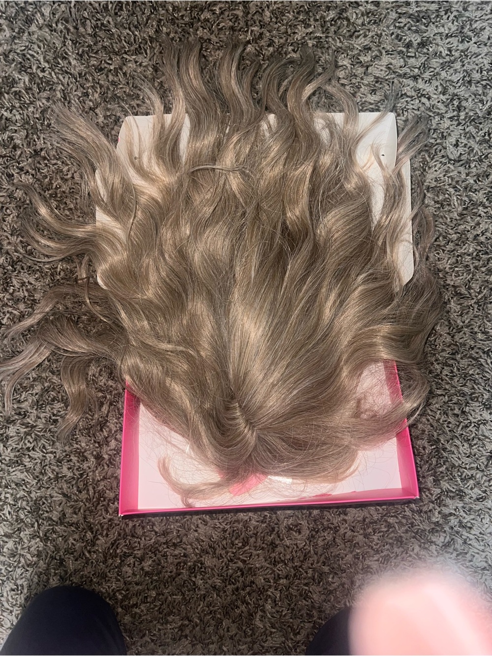 Source Unknown Ash Blonde Wavy Hair Topper